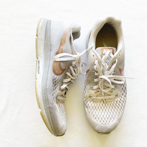 Nike Shoes - Women's Nike Air Zoom Pegasus 34 White Running Shoes Sneakers size 10